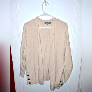 Cream Cardigan with Button Details
